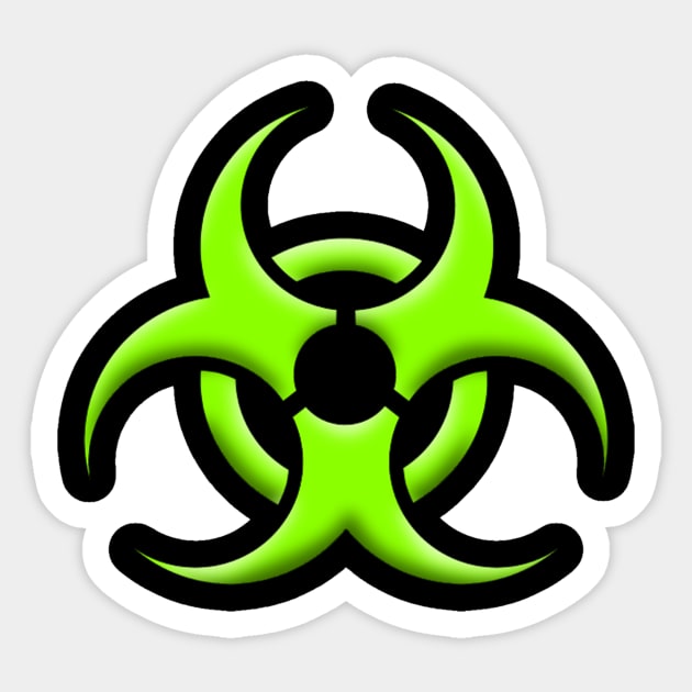 Hazard Symbol Sticker by Wickedcartoons